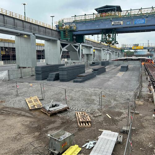 Brammenlager / Brandschutz